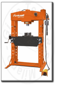 Pressa idraulica per officina 75 ton con pompa pneumatica unicraft wpp 75 e 630 0075