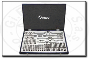 Serie maschi e filiere passo bsw in acciaio al cromo ineco 025.880358