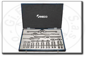 Serie maschi e filiere passo bsp in acciaio al cromo ineco 025.880362