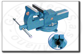 morsa con ganasce serratubo fisse e base girevole ariex tirex plus 153