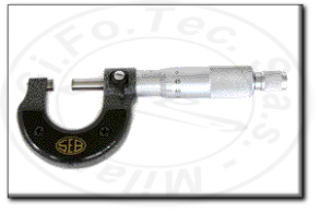 Micrometro centesimale per esterni analogico seb 1565
