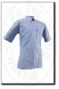 Camicia da lavoro in cotone chambray a mezza manica orma 57501