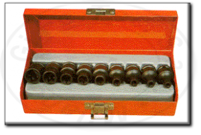 Serie bussole per avvitatore torx femmina 3/8 fermec 611092