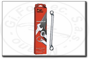 Assortimento chiavi poligonali doppie in scatola di cartone tengtools 6308
