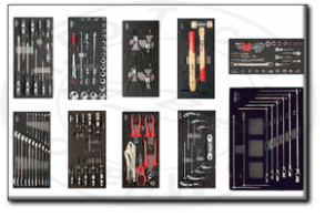 Assortimento utensili automotive per carrelli da officina rexta turbo