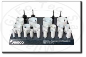 Assortimento seghe a tazza hss- co8% bimetalliche professionali ineco 032.880104