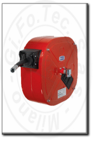 Avvolgitubo automatico completo di tubo per grasso serie carenata flexbimec