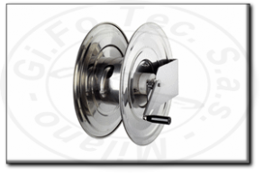 Avvolgitubo manuale in acciaio inox con doppio supporto flexbimec 9552
