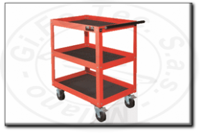 Carrello a vasche professionale per officina rexta Edo.3