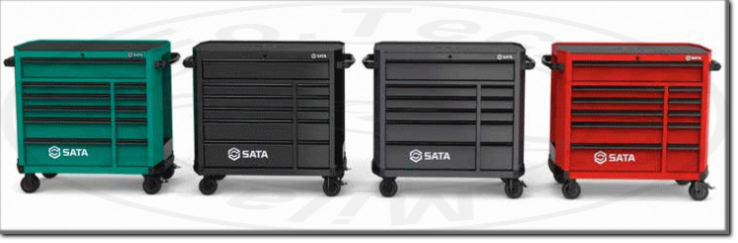 Carrello per officina a 11 cassetti ST95114G Linea PRO Sata Tools