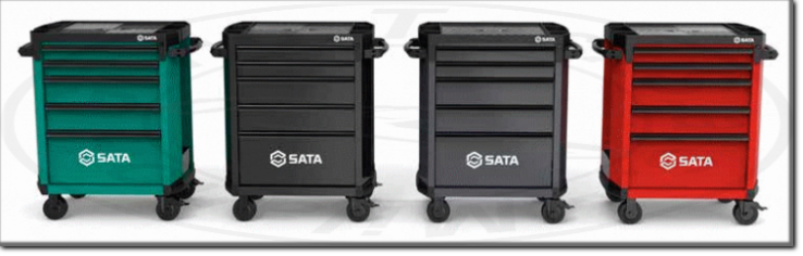 Carrello per officina a 5 cassetti ST95112G Linea PRO Sata Tools