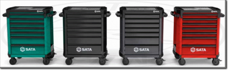 Carrello per officina a 7 cassetti ST95113G Linea PRO Sata Tools