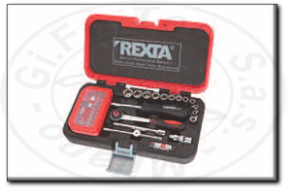 Assortimento bussole e accessori con attacco 1/4 in cassetta rexta 290.1/4sf48