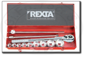 Cassetta bussole e accessori professionali con attacco quadro 3/4" Rexta 290.3/4S12