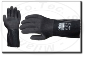 Guanti da lavoro in nitrile pesante per protezione prodotti chimici technochem 21613 orma