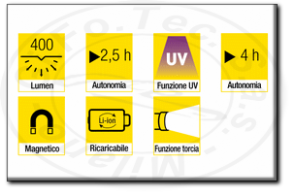 Lampada a penna led multifunzione ricaricabile Usb Airtec 19407700 caratteristiche