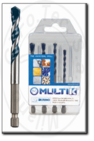 Punte universali foratutto ad alte prestazioni Krino Multik con attacco per avvitatore esagonale 1/4 03077