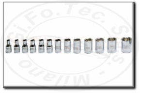serie bussole esagonali professionali con attacco 1/4" rexta 214.s13