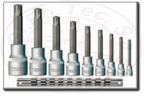 assortimento bussole ribe forato lungo professionali con attacco 1/2" rexta 212.grf9