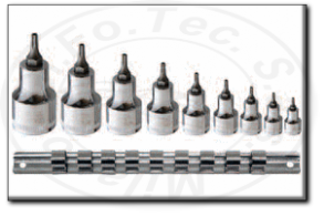 assortimento bussole tamper torx professionali con attacco 1/2" rexta 212.gct9