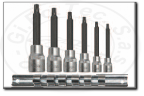 assortimento bussole xzn lunghe professionali con attacco 1/2" rexta 212.gcz6l
