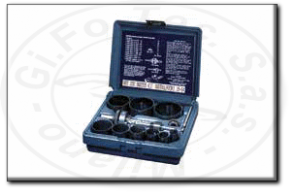 Assortimento seghe a tazza hss bimetalliche professionali per installatori ineco 032.880205