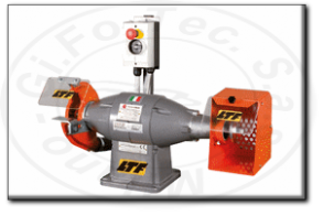 Smerigliatrice - pulitrice da banco combinata professionale con interruttore di sicurezza Tommasi e Bonetti Ltf