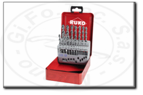 Assortimento punte elicoidali Hss-G Din 338 tipo UTL 3000 ruko