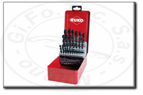 Assortimento punte elicoidali Hss-G TiAIN Din 338 tipo UTL 3000 ruko
