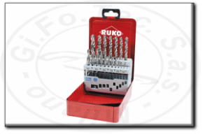 Assortimento punte elicoidali Hsse-Co 8% Din 338 tipo VA ruko