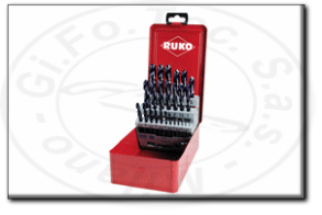 Assortimento punte elicoidali Hsse-Co 8% TiAIN Din 338 tipo VA ruko
