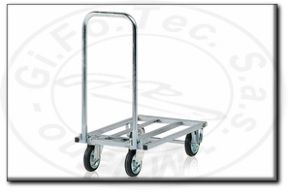 Carrello zincato con manico pieghevole e prolunghe estraibili tecnotelai c012