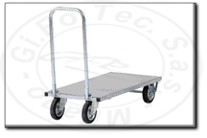 Carrello zincato con manico pieghevole e prolunghe estraibili tecnotelai c034