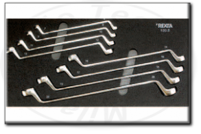 Assortimento di chiavi poligonali doppie in termoformato modulare Rexta 100.5