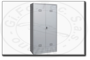 armadio monoblocco metallico con forazze mm 1000x450x2000