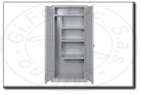 armadio monoblocco metallico portascope mm 1000x450x2000
