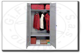 armadio monoblocco metallico con appendiabiti mm 1000x450x2000