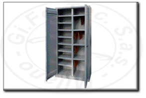 armadio monoblocco metallico con portacartellettei mm 1000x450x2000