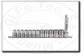 Set bussole e accessori 1/2 in acciaio inossidabile tengtools ms1213