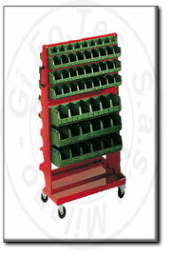 carrello da officina porta contenitori smontabile tecnotelai p297
