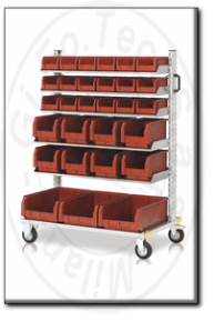 carrello da officina porta contenitori smontabile tecnotelai p760