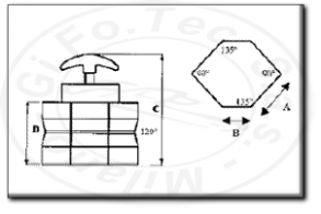 portapezzi magnetico esagonale
