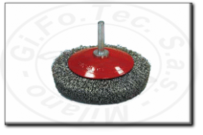 Spazzola conica su gambo in acciaio - inox fast grinder