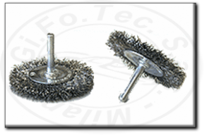 Spazzola circolare in acciaio - inox fastgrinder con gambo