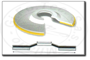 Supporto piano dischi a lamelle grinding