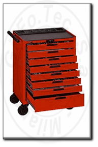 Carrello portautensili a 8 cassetti completo di utensili tengtools tcmm546n