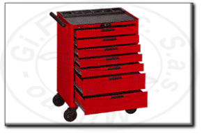 Carrello portautensili a 7 cassetti tengtools tcw807n
