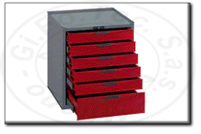 Cassettiera portautensili industriale a 6 cassetti tengtools tcwiq06