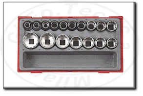 Serie bussole 1/2 in cassetta tengtools tt1217 - tt1217-6