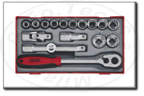 Assortimento bussole poligonali e accessori 1/2 tengtools tt1218